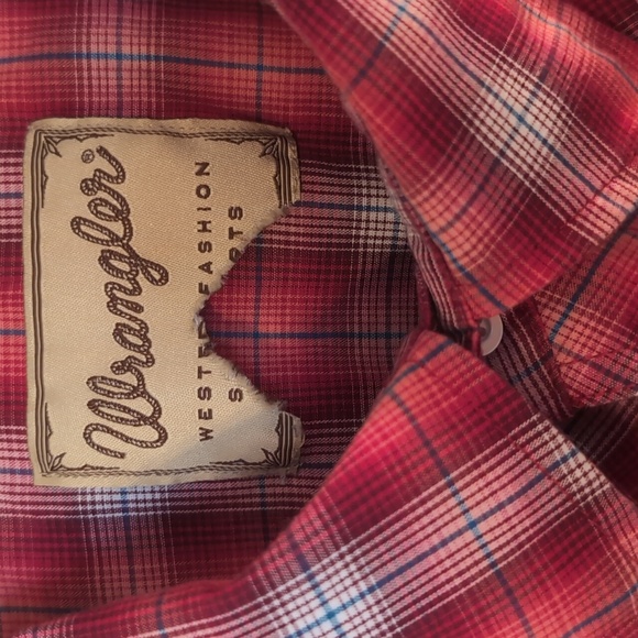 Vintage Men's XL Wrangler Pearl Snap Shirt - Short Sleeve - Picture 2 of 6